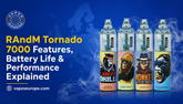 RAndM Tornado 7000 Caractéristiques, Durée de vie et performances de la batterie expliquées