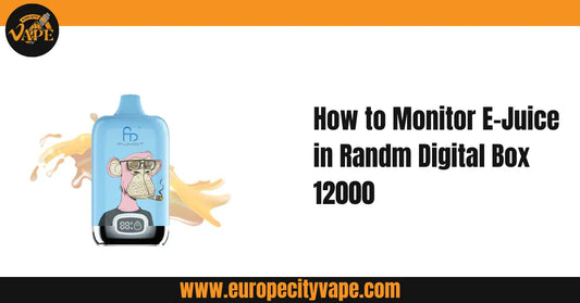 How to Monitor E-Juice in Randm Digital Box 12000