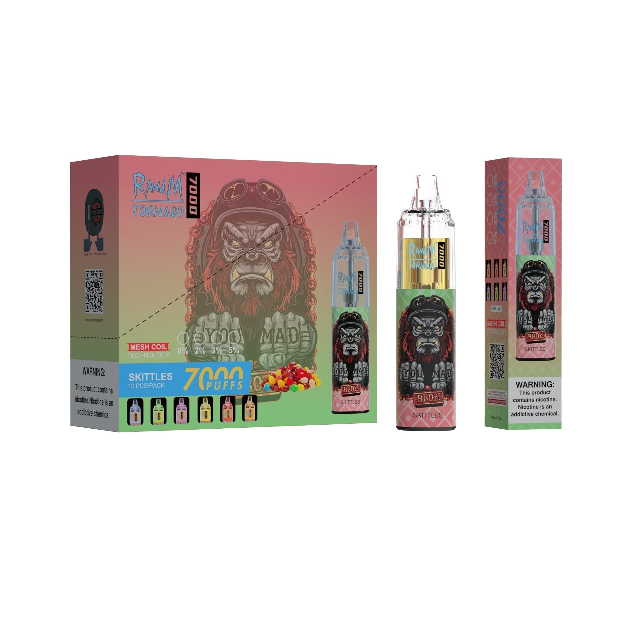 RAndM Tornado 7000 Puffs Vape Jetable