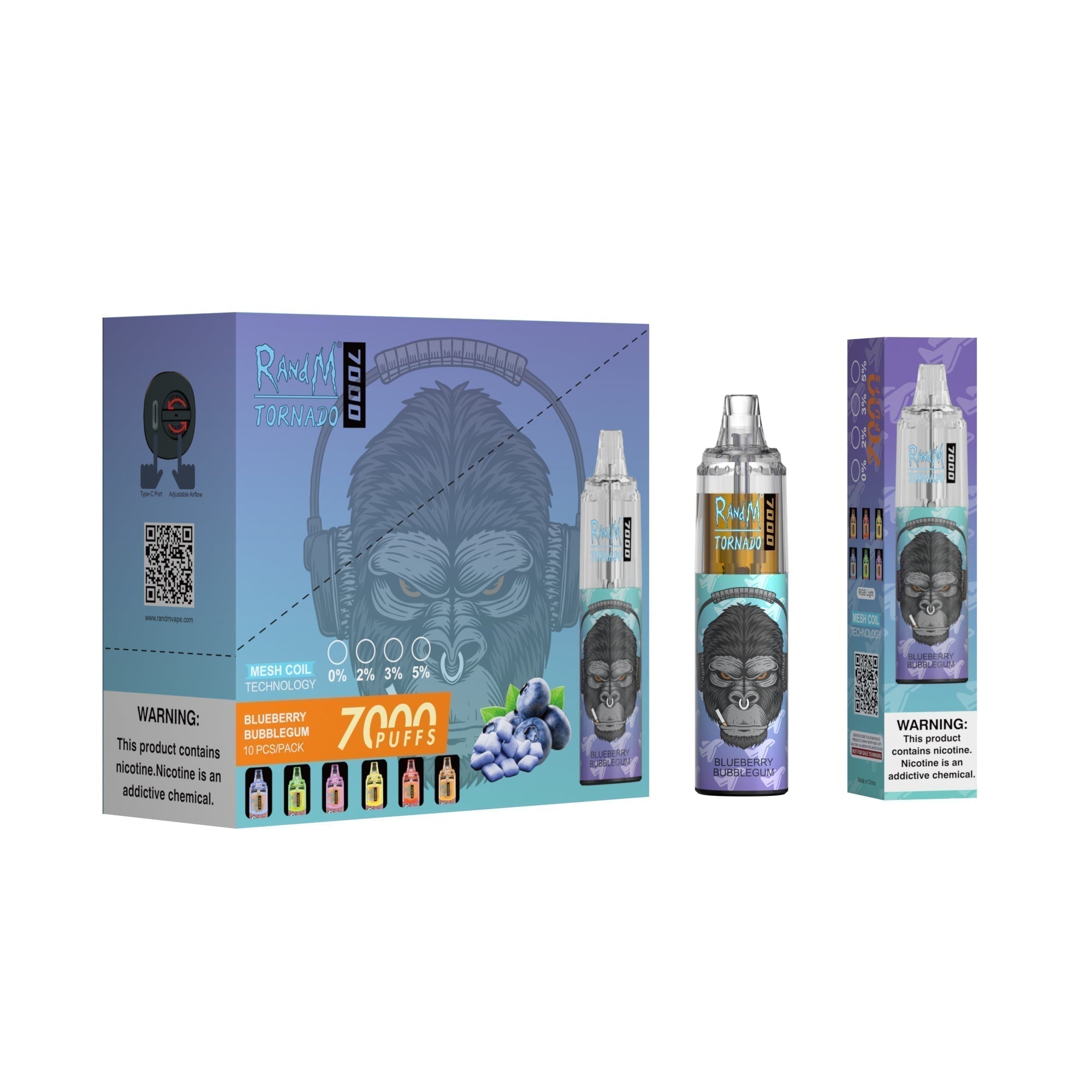 RAndM Tornado 7000 Puffs Vape Jetable