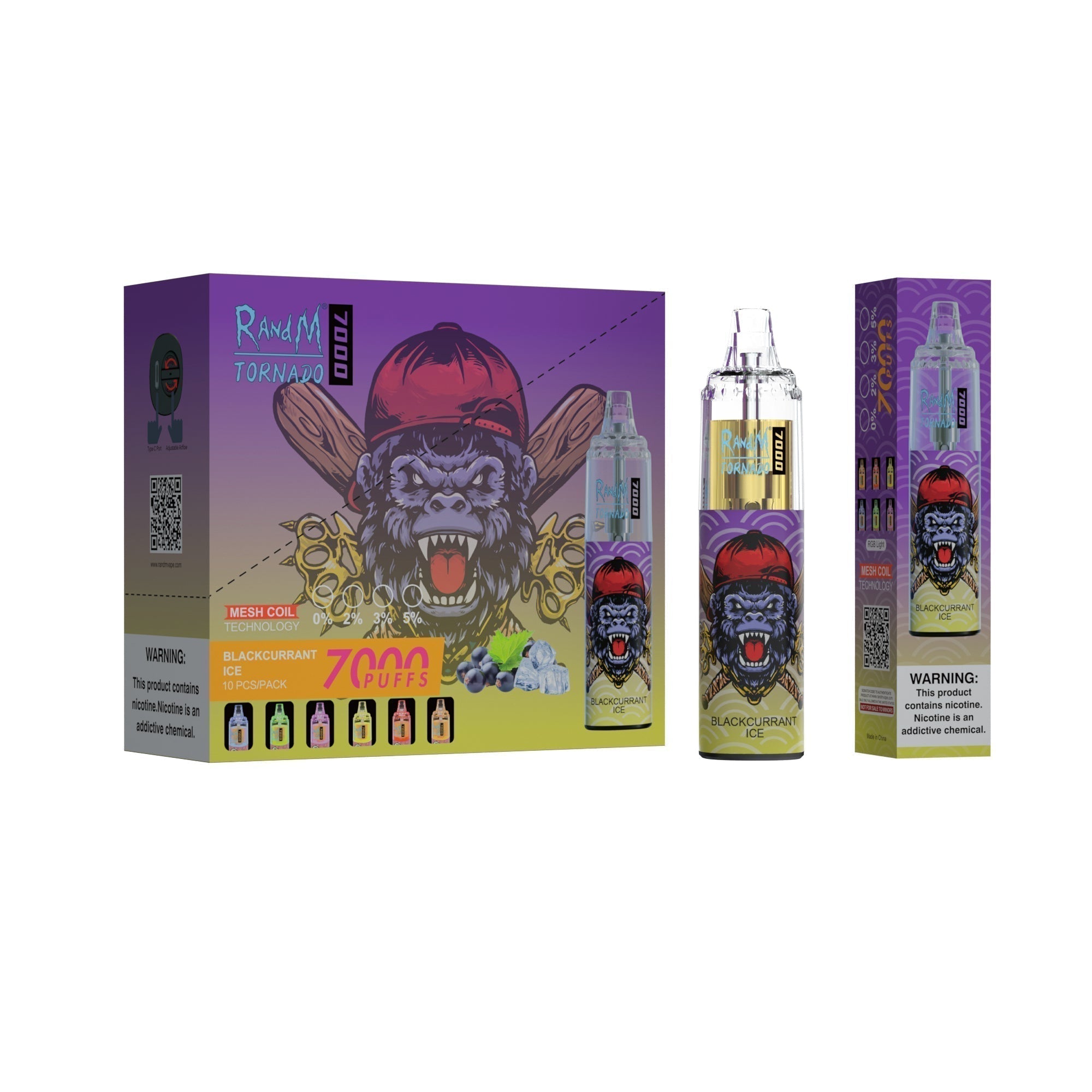 RAndM Tornado 7000 Puffs Vape Jetable