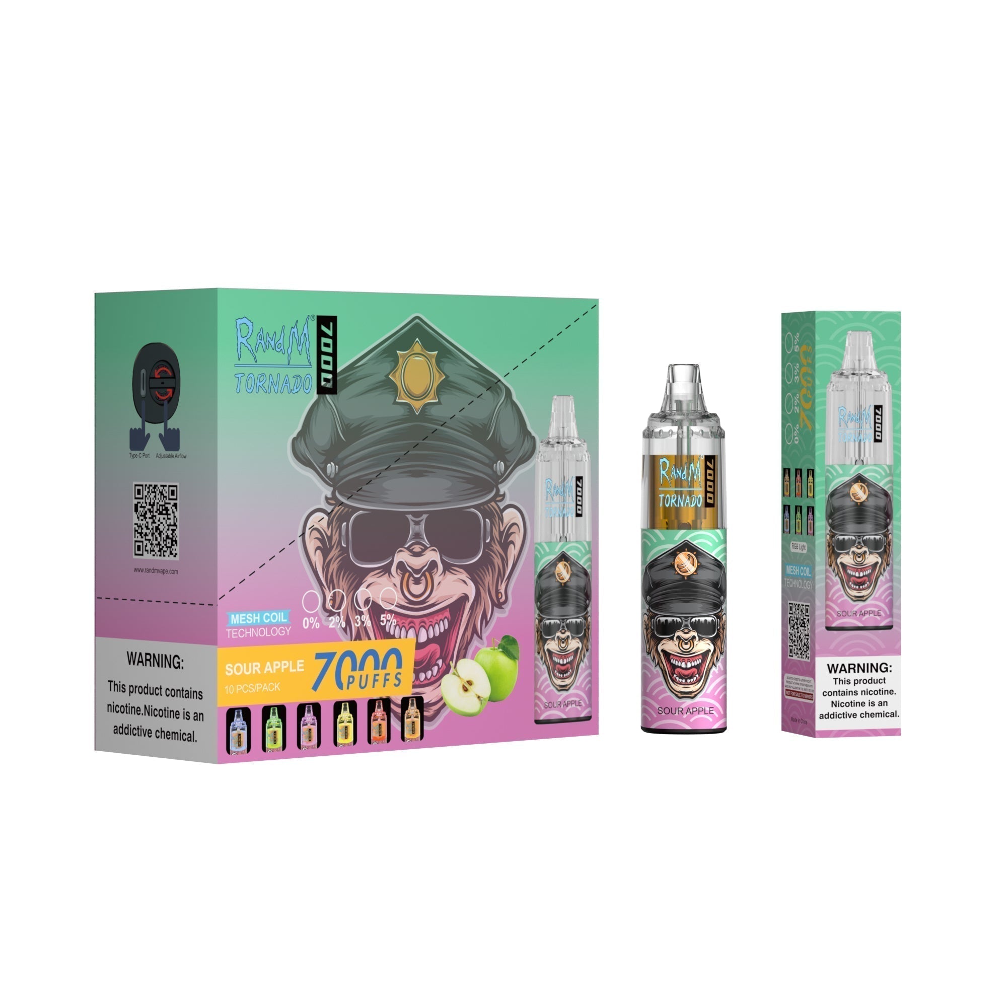 RAndM Tornado 7000 Puffs Vape Jetable