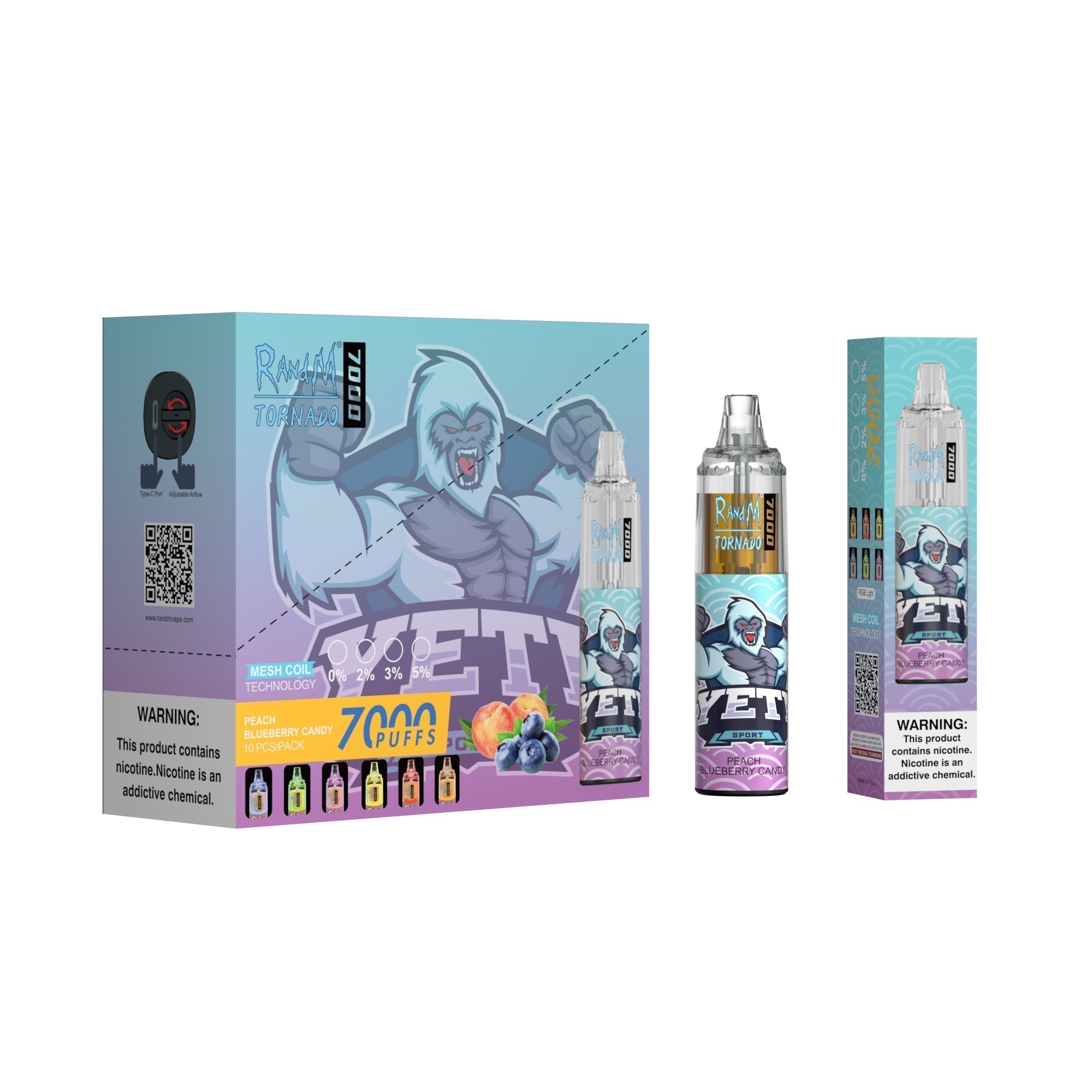 RAndM Tornado 7000 Puffs Vape Jetable