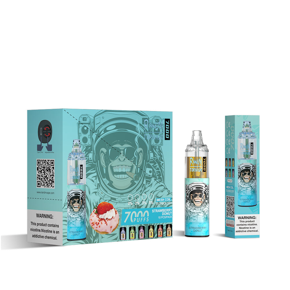 RAndM Tornado 7000 bouffées Vape Jetable (Boîte de 10)