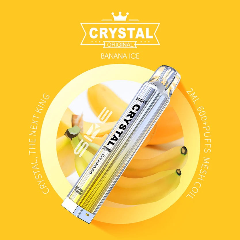 SKE Crystal Bar 600 Puffs Vape jetable Boîte de 10