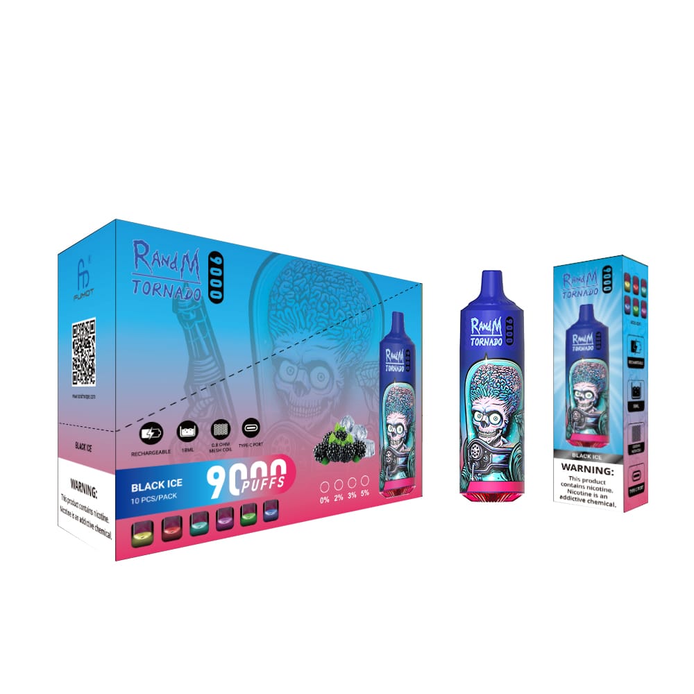 RAndM Tornado 9000 Puffs Vape Jetable (Boîte de 10)
