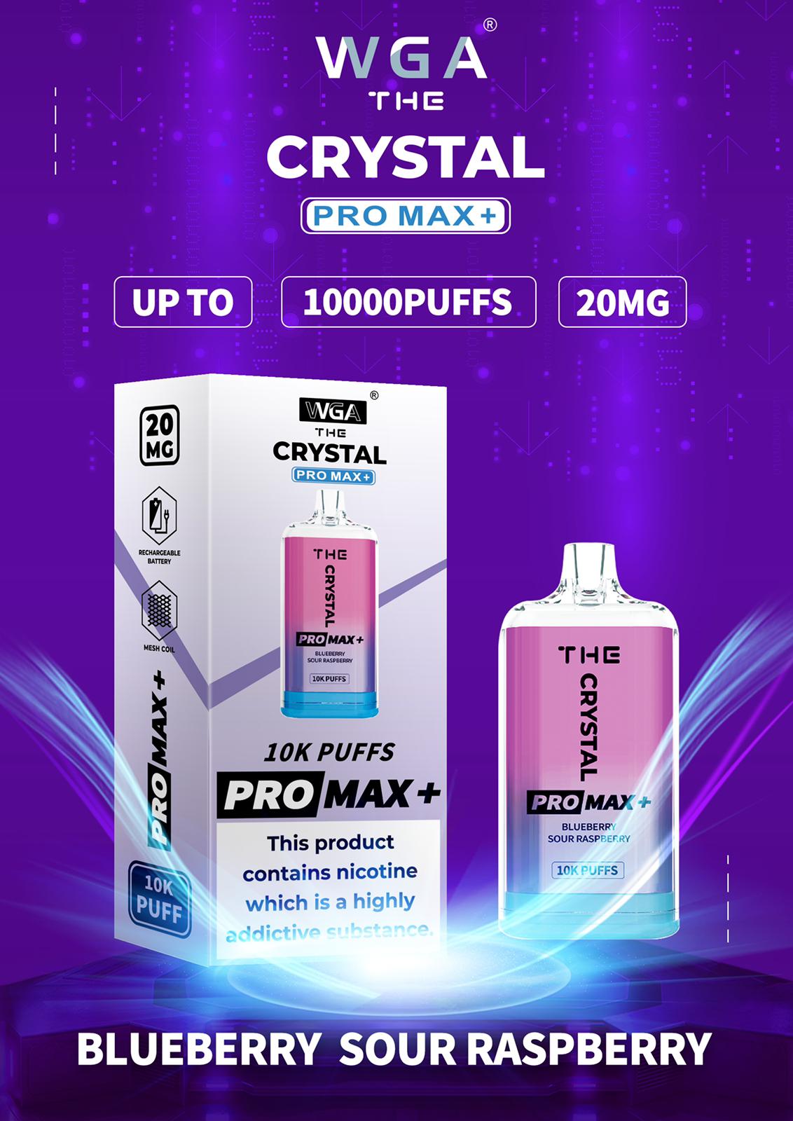 The Crystal Pro Max + 10000 Jetable Vape