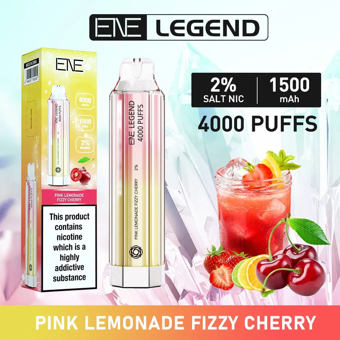 Elux ENE Legend 4000 Vape Pink Lemonade Fizzy Cherry