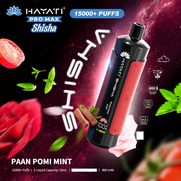 Hayati Shisha 15k Puffs Disposable Vape