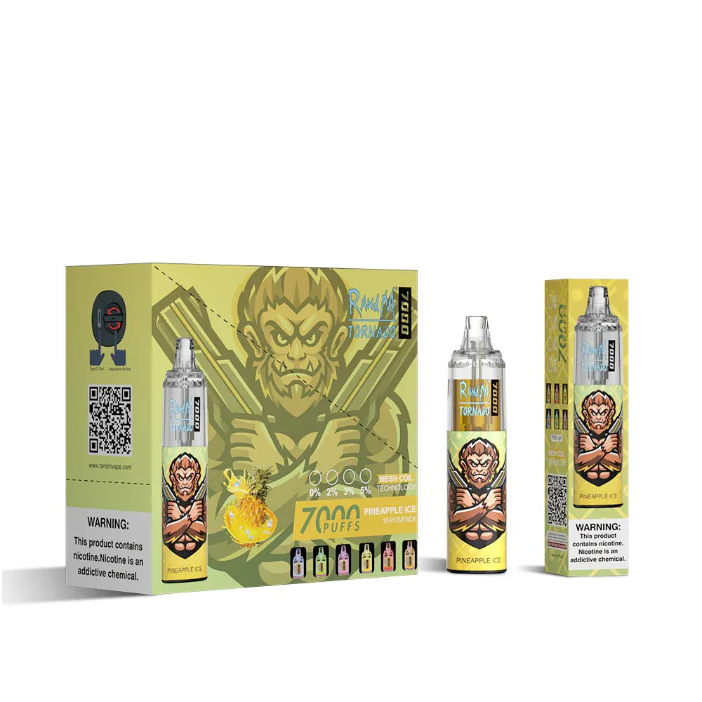 RAndM Tornado 7000 Puffs Pineapple Ice