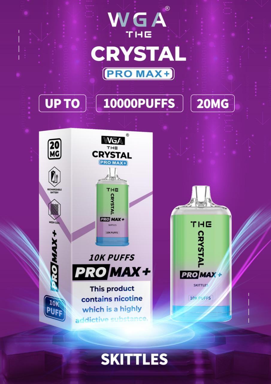 The Crystal Pro Max + 10000 Jetable Vape