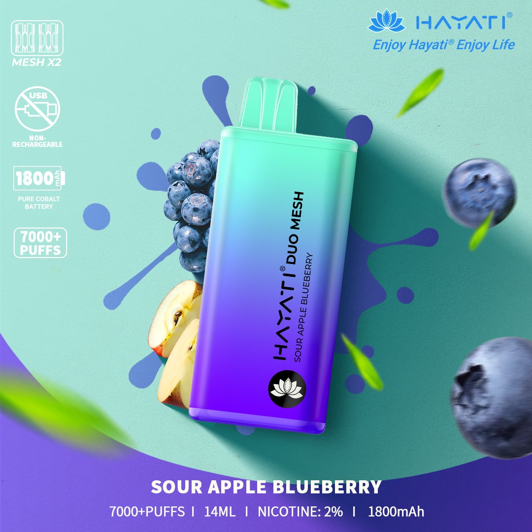 Hayati Duo Mesh 7000 Puffs Vape Jetable