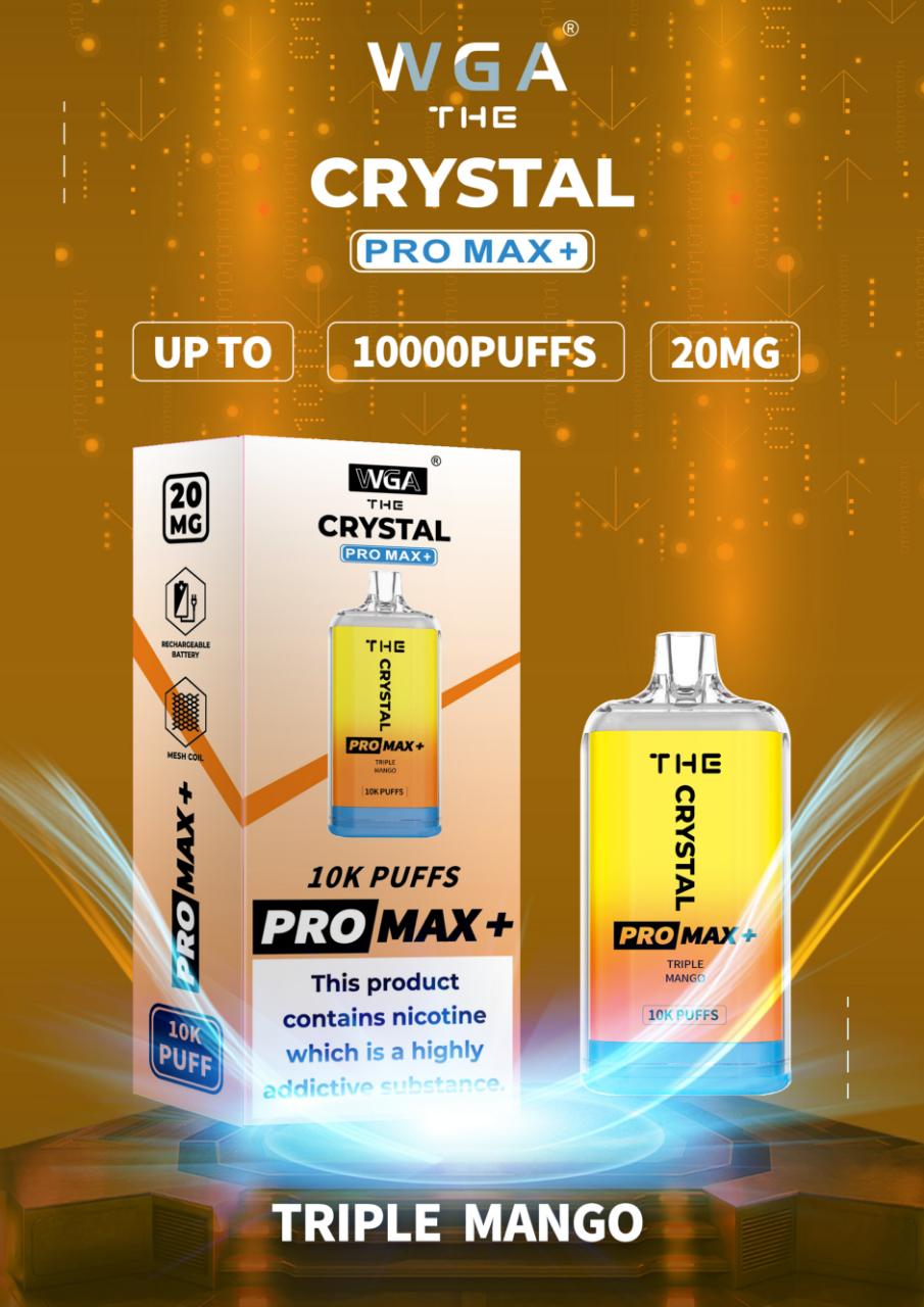 The Crystal Pro Max + 10000 Jetable Vape