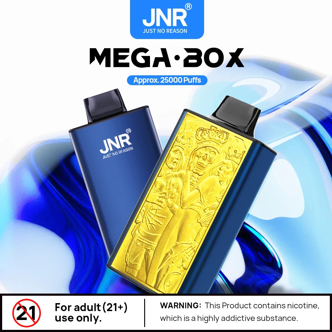 JNR Mega Box 25000 bouffées Vape Jetable (Boîte de 10)