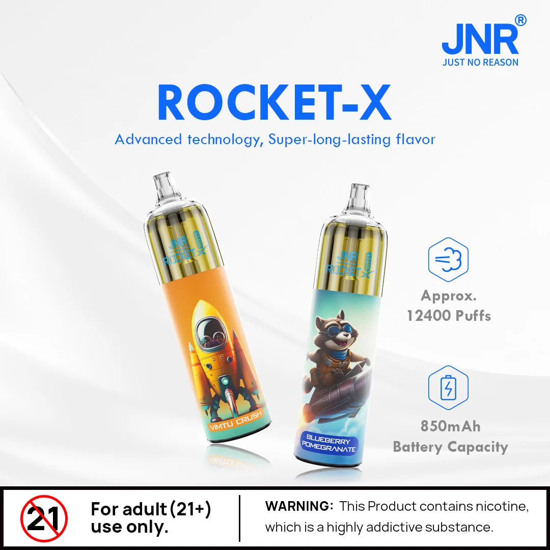 JNR Rocket X 12400 bouffées Vape Jetable (Boîte de 10)
