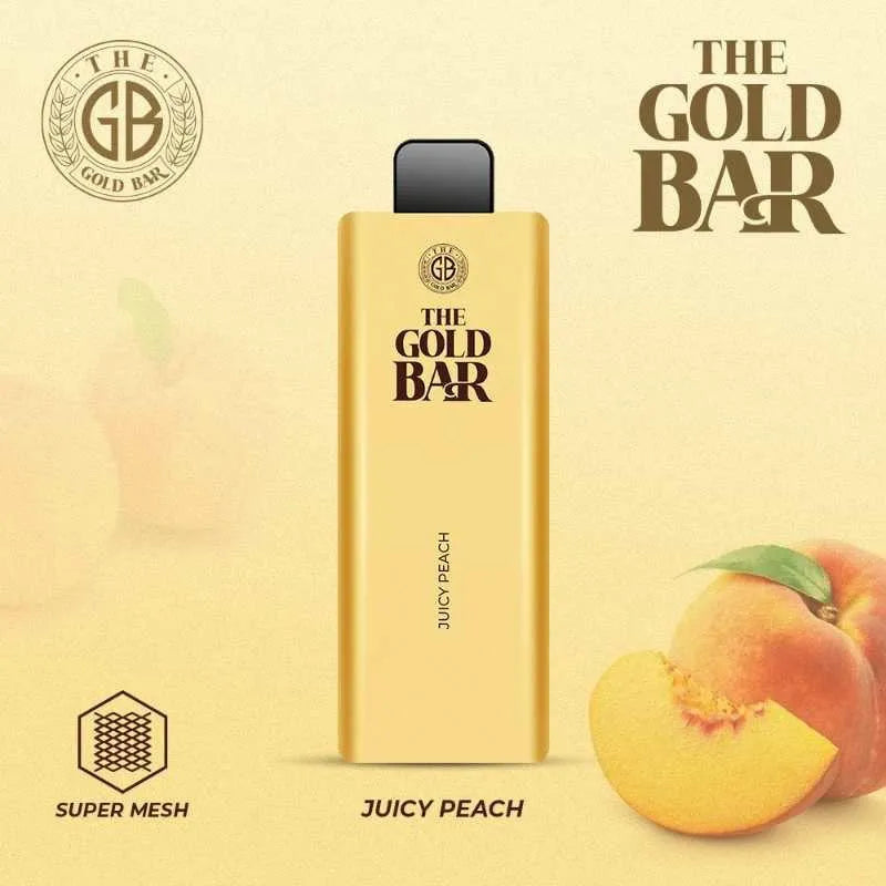 juicy peach Gold Bar 4500 Puffs Disposable Vape pack of 10