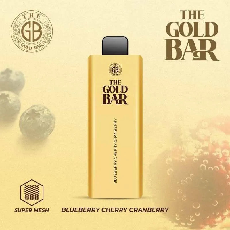 blueberry cherry cranberry Gold Bar 4500 Puffs Disposable Vape pack of 10