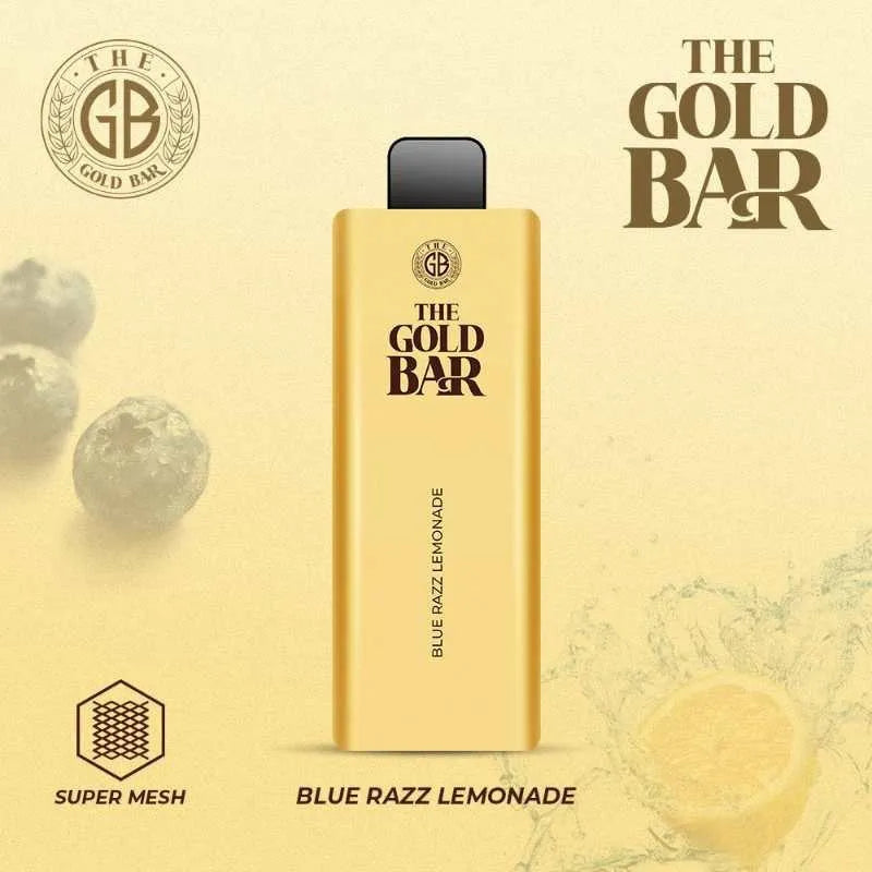 blue razz lemonade - Gold Bar 4500 Puffs Disposable Vape pack of 10