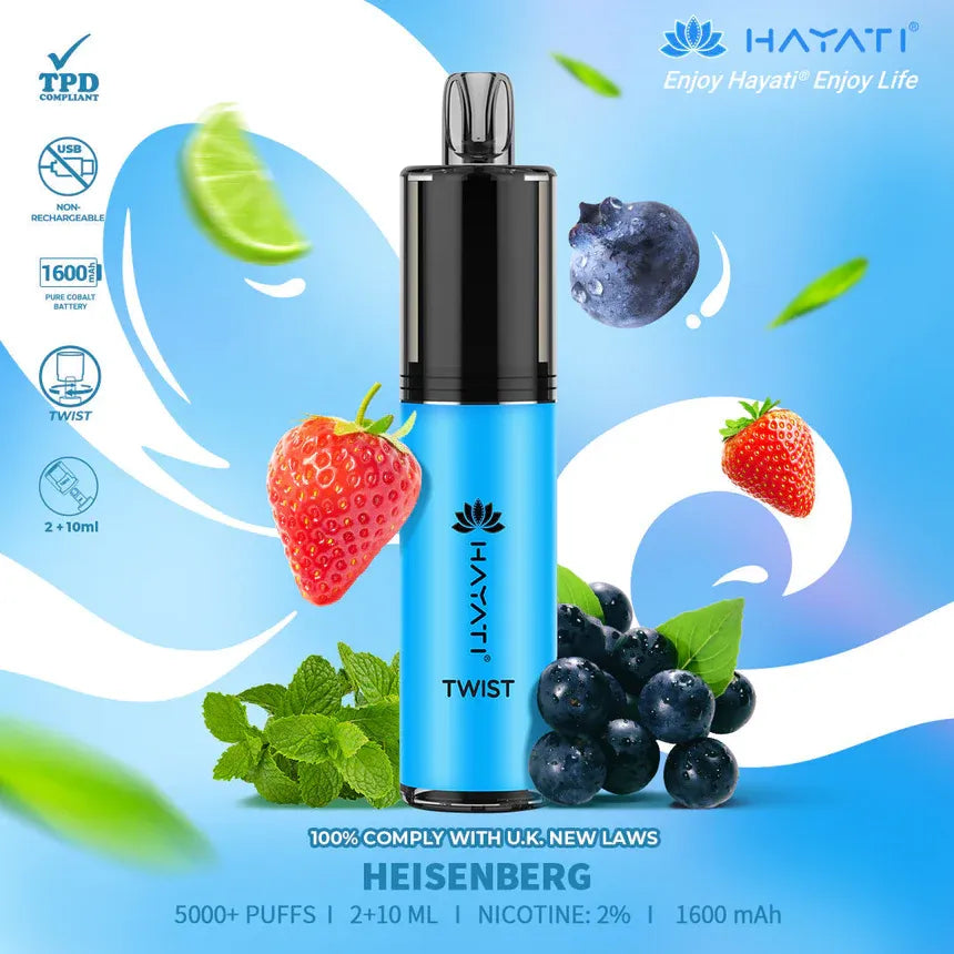 HeisenbergHayati Twist 5000 Puffs Disposable Vape Pod Kit (Box of 10)