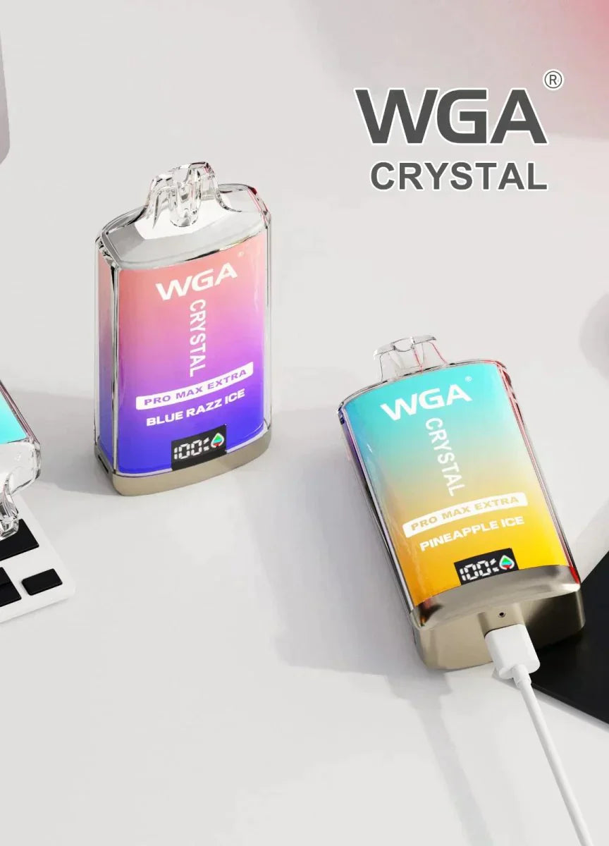 WGA Crystal Pro Max Extra 15000 Puffs Vape Jetable (Boîte de 10)
